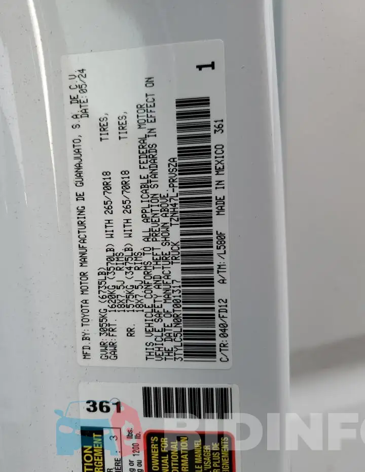 3TYLC5LN0RT001317 Photo# 12