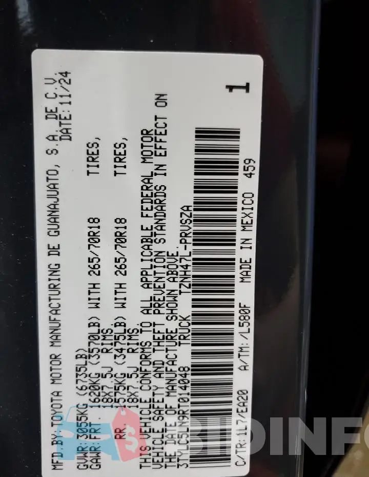 3TYLC5LN9RT014048 Photo# 13