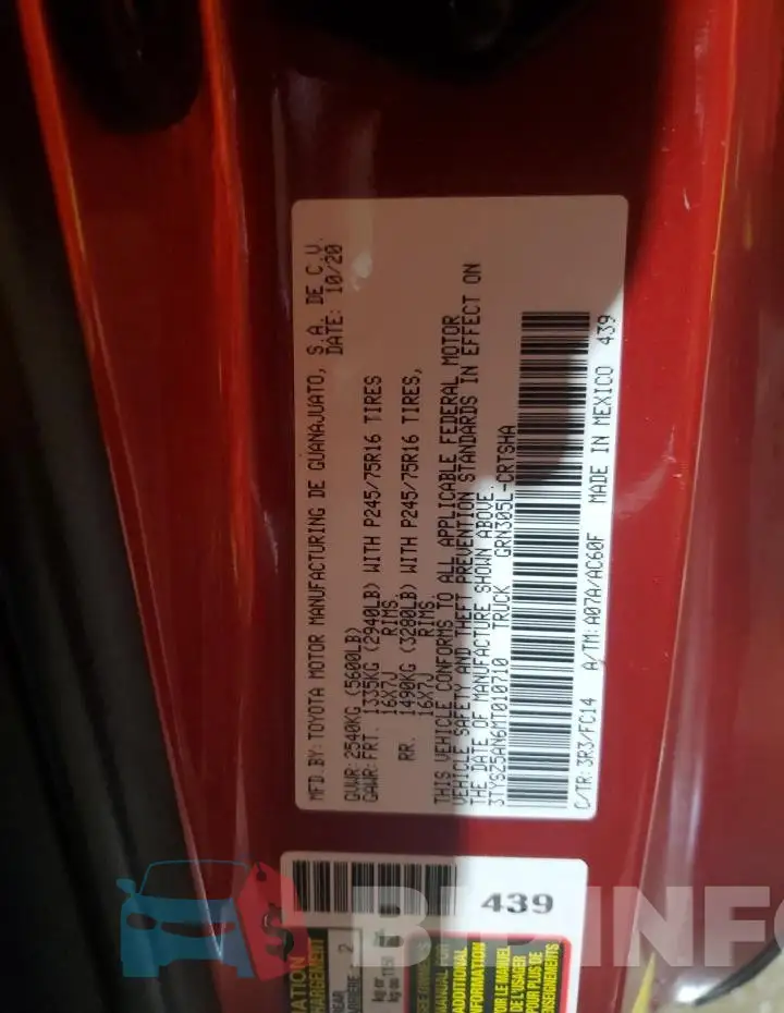 3TYSZ5AN6MT010710 Photo# 13