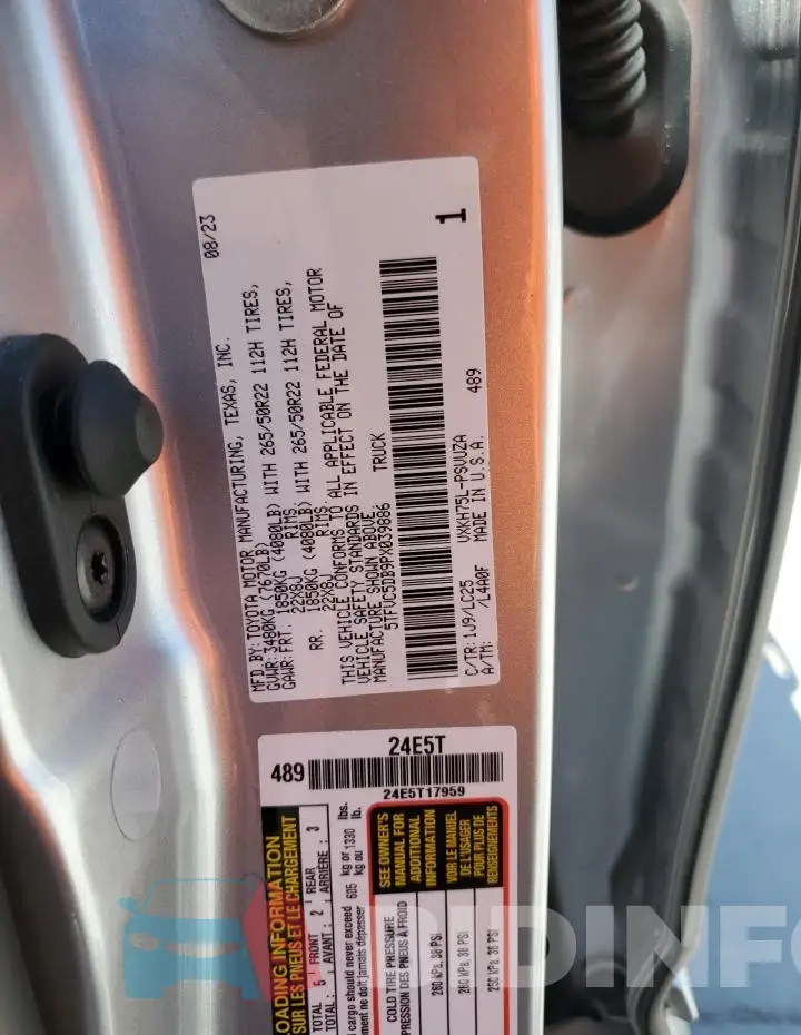 5TFVC5DB9PX039886 Photo# 12