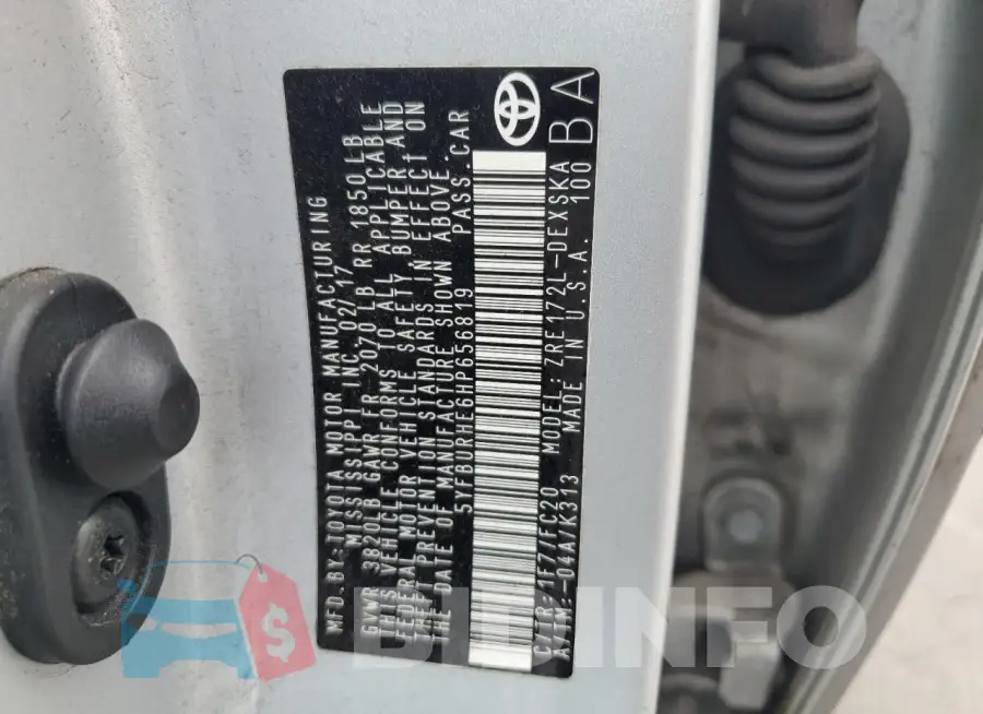 5YFBURHE6HP656819 Photo# 12