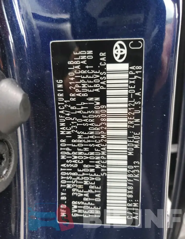 5YFEPMAE2MP238009 Photo# 12