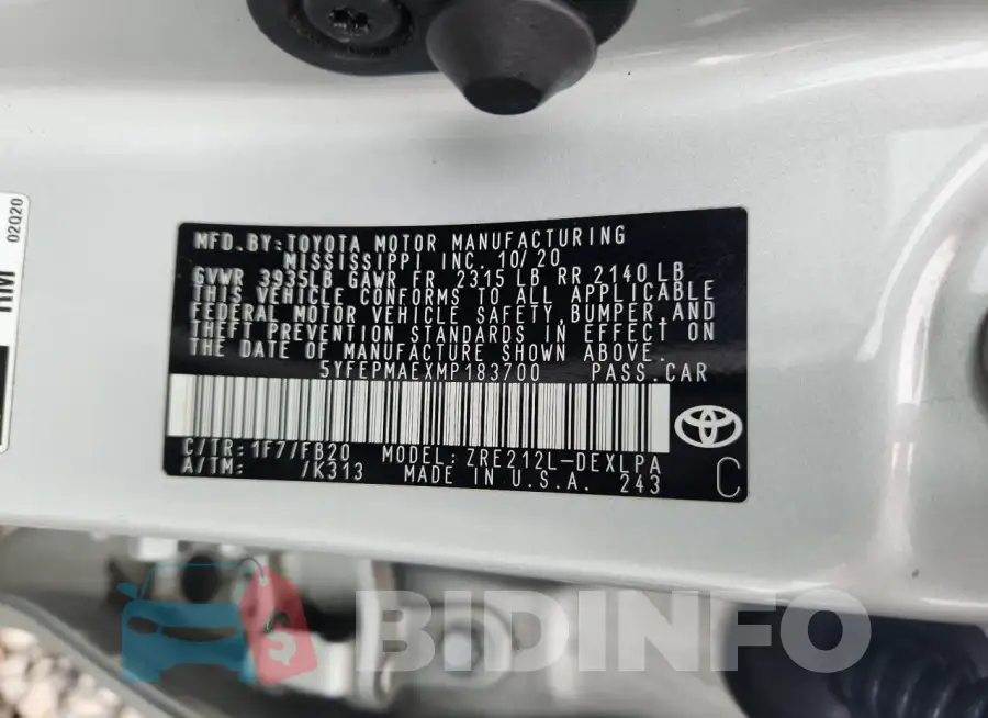 5YFEPMAEXMP183700 Photo# 13