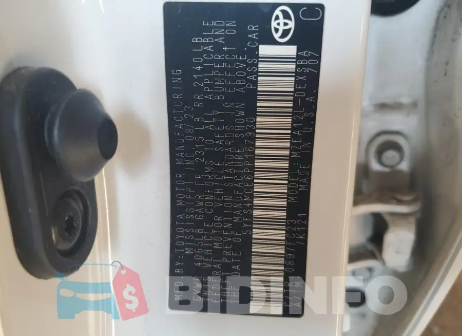 5YFS4MCE6PP167930 Photo# 12