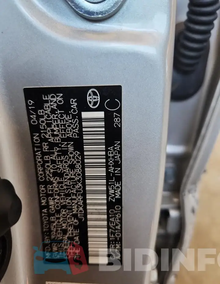 JTDKARFU3K3088029 Photo# 12