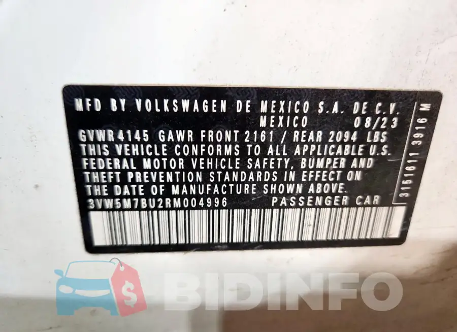 3VW5M7BU2RM004996 Photo# 12