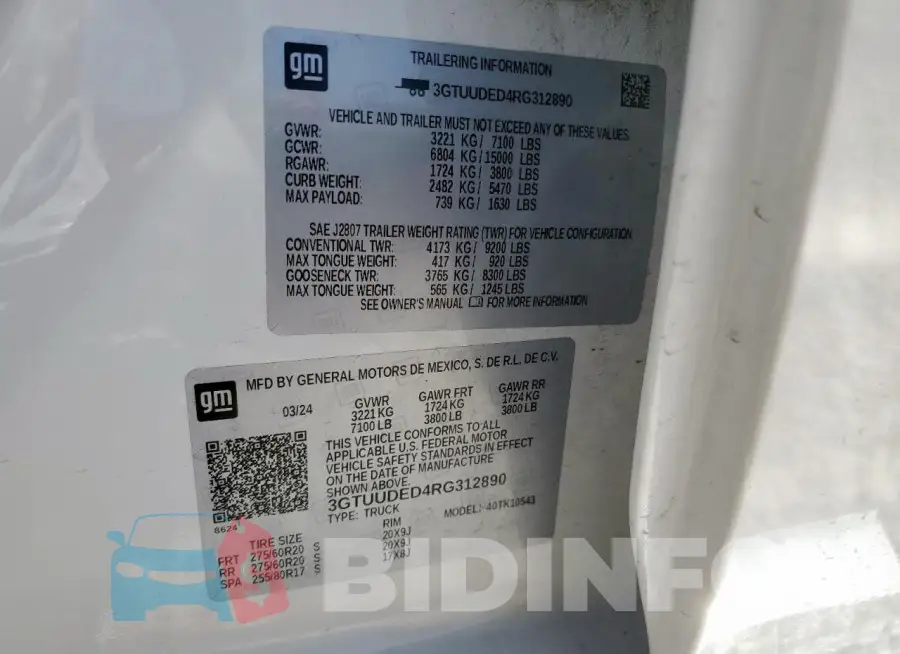 3GTUUDED4RG312890 Photo# 12