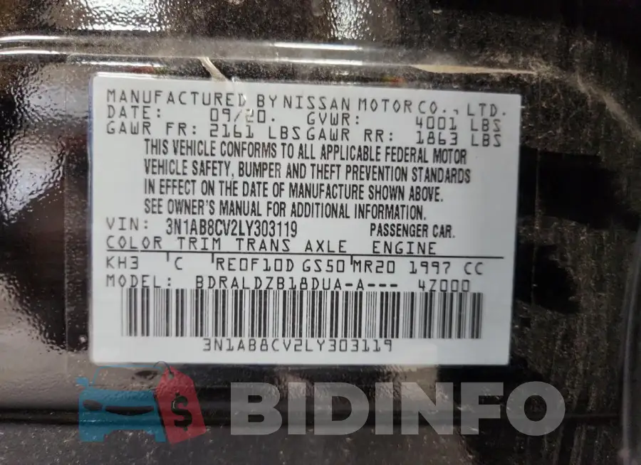 3N1AB8CV2LY303119 Photo# 12