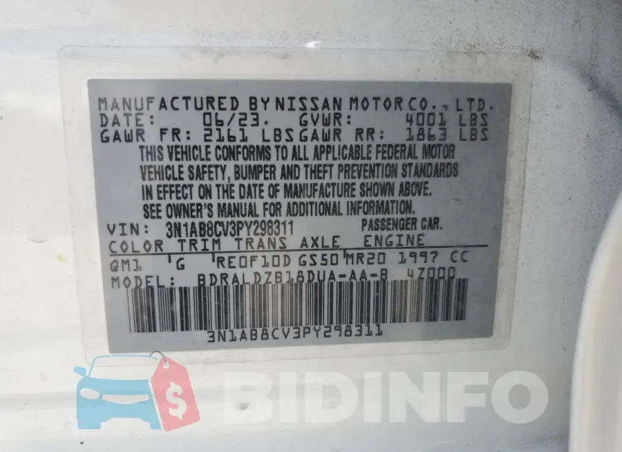 3N1AB8CV3PY298311 Photo# 12