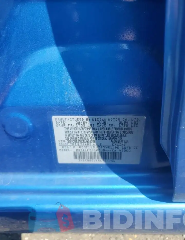 3N1CN8EVXRL924756 Photo# 12