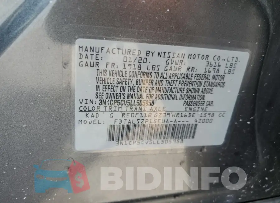 3N1CP5CV5LL505958 Photo# 13