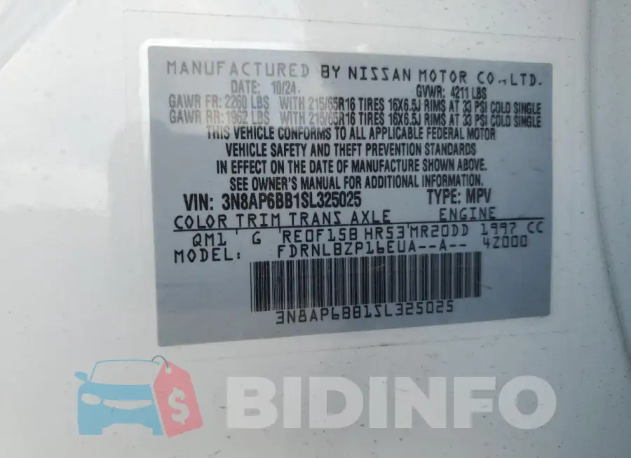 3N8AP6BB1SL325025 Photo# 13