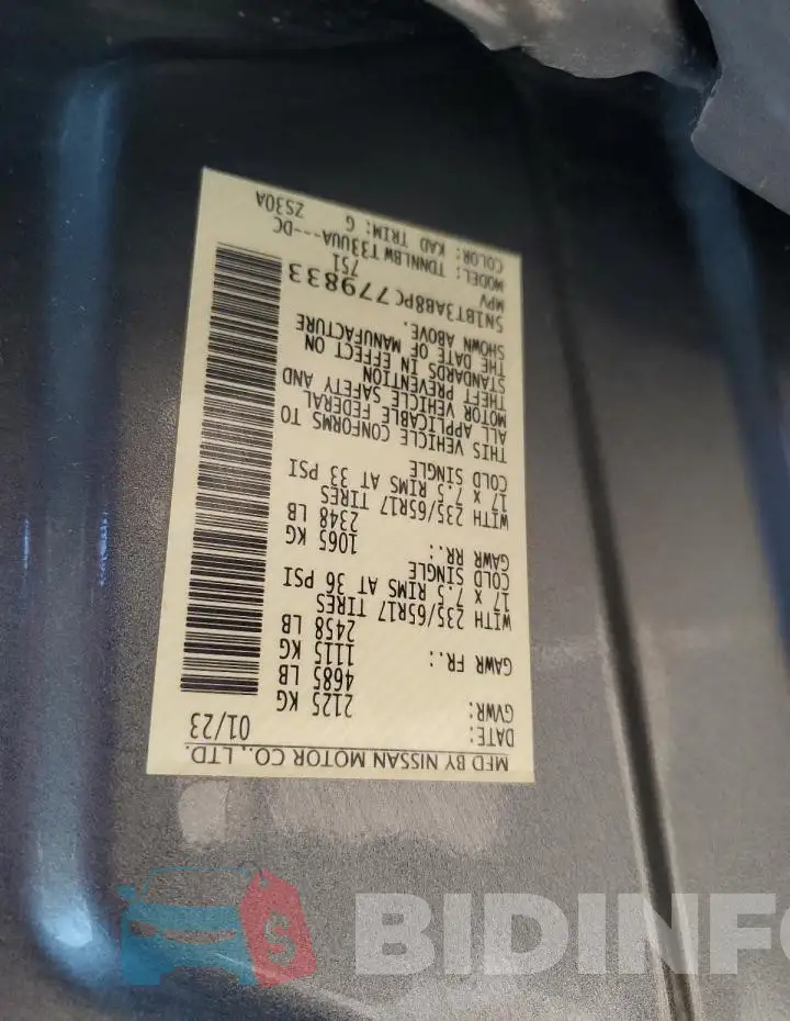 5N1BT3AB8PC779833 Photo# 13