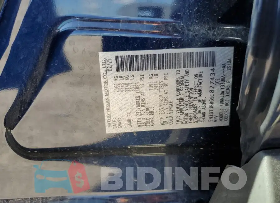 5N1BT3BB6SC827434 Photo# 14