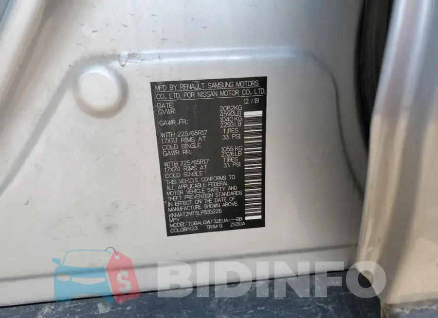 KNMAT2MT5LP533226 Photo# 12