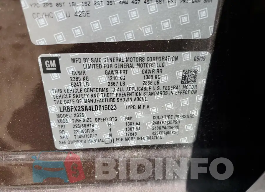 LRBFX2SA4LD015023 Photo# 13