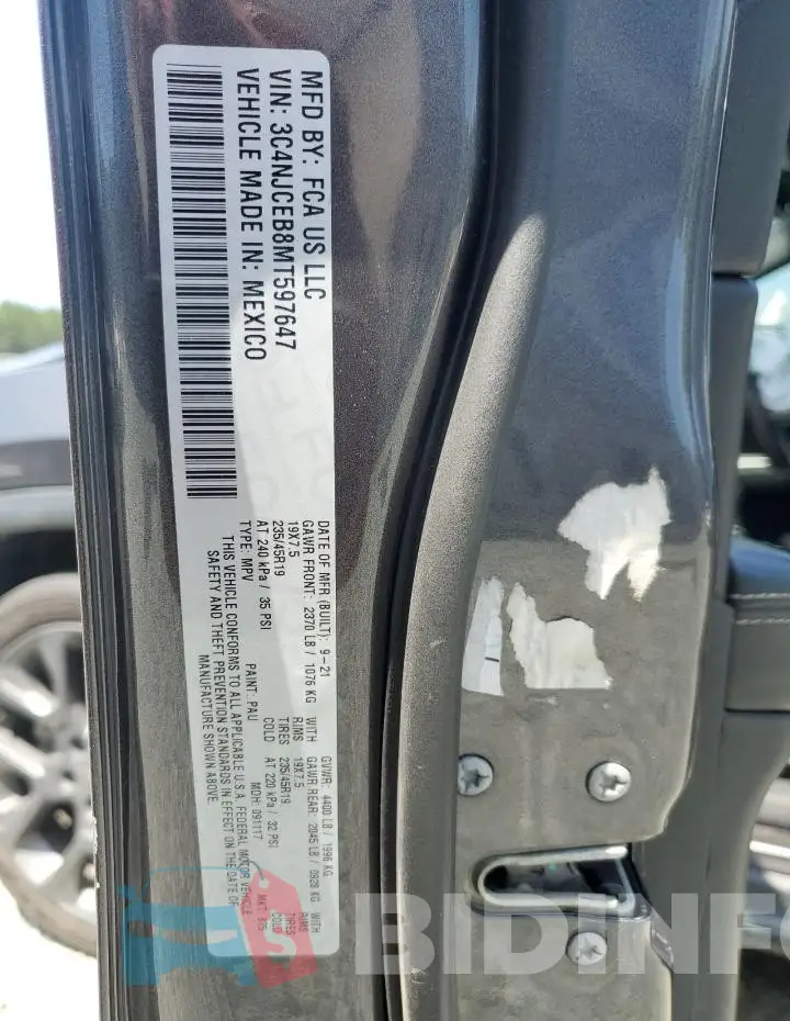 3C4NJCEB8MT597647 Photo# 13