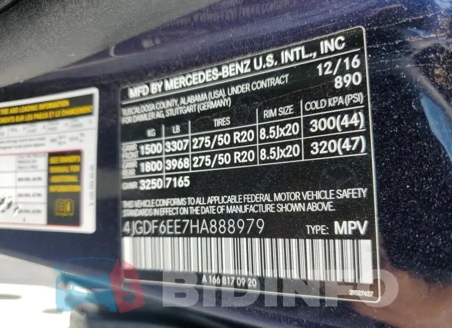 4JGDF6EE7HA888979 Photo# 12