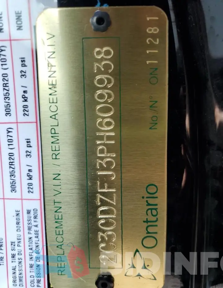 2C3CDZFJ3PH609938 Photo# 13