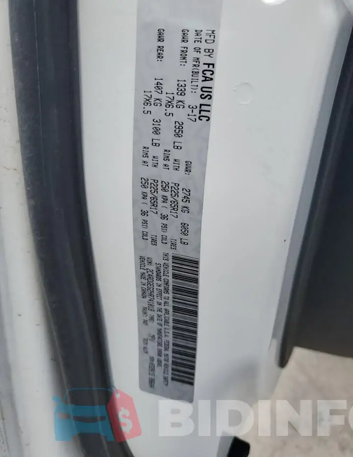 2C4RDGEG2HR741018 Photo# 13