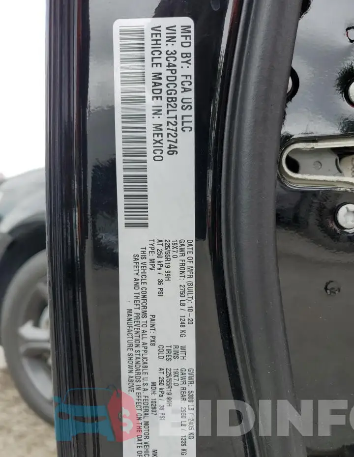 3C4PDCGB2LT272746 Photo# 13