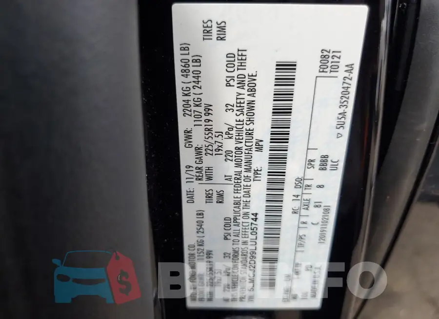 5LMCJ2D99LUL05744 Photo# 13