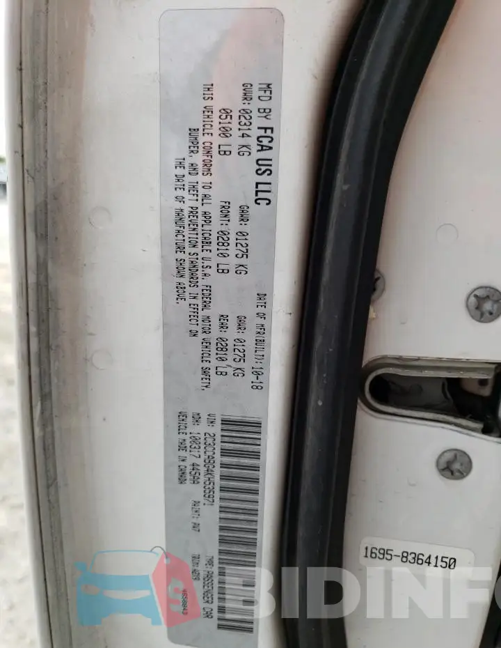 2C3CCABG4KH535971 Photo# 13