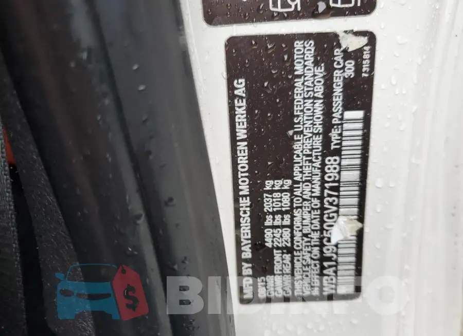 WBA1J9C50GV371988 Photo# 13