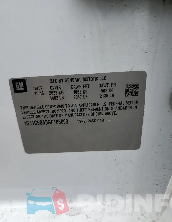 1G11C5SA3GF165099 Photo# 12