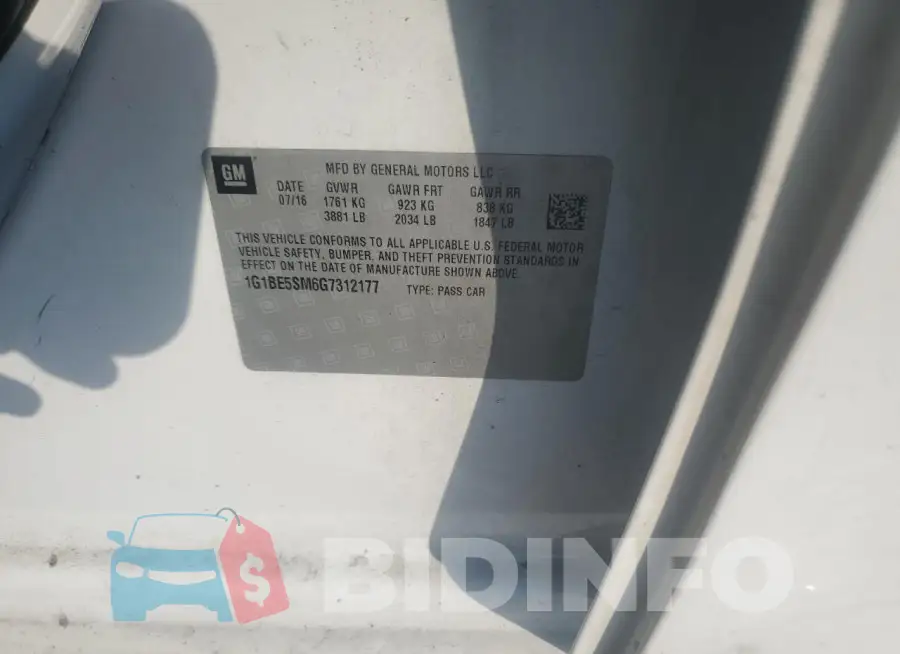 1G1BE5SM6G7312177 Photo# 13