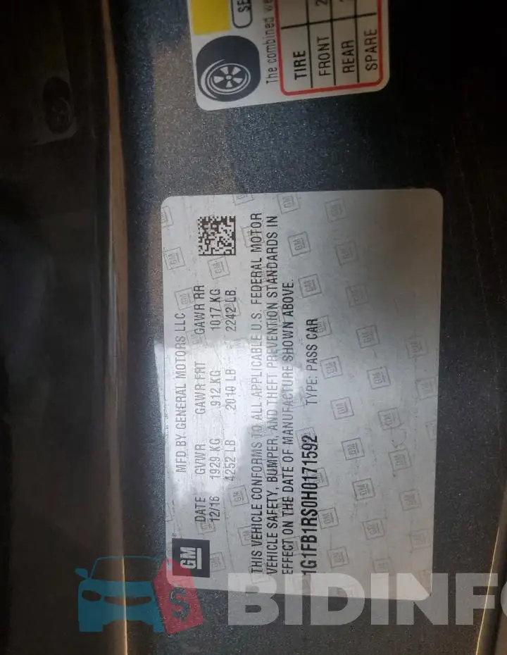 1G1FB1RS0H0171592 Photo# 12