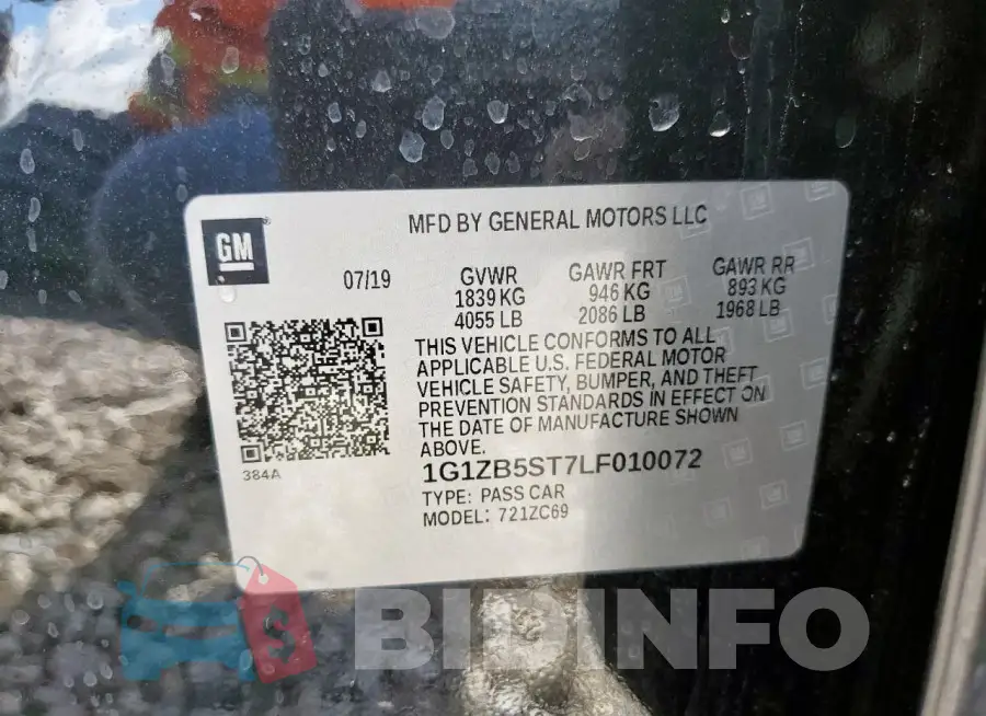 1G1ZB5ST7LF010072 Photo# 13