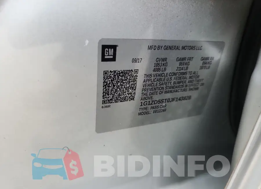 1G1ZD5ST0JF143828 Photo# 12
