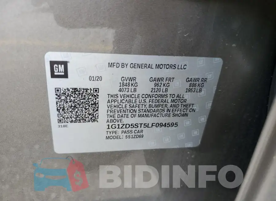 1G1ZD5ST5LF094595 Photo# 12