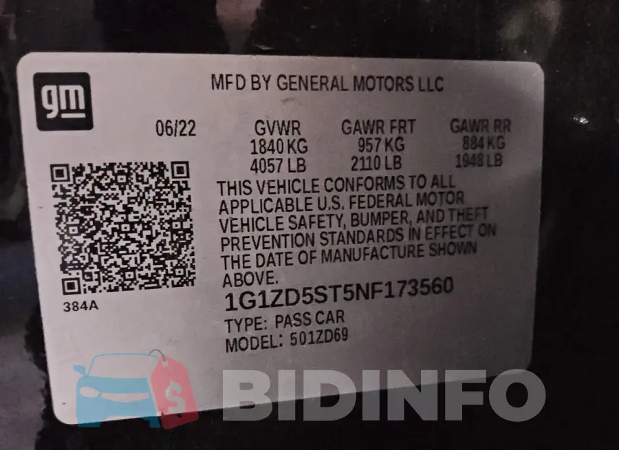 1G1ZD5ST5NF173560 Photo# 12