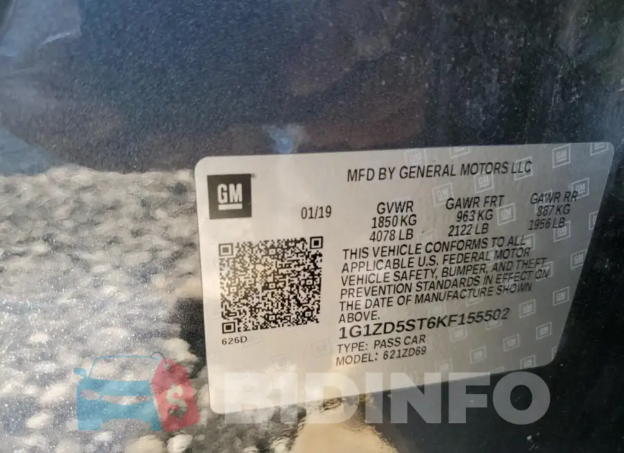 1G1ZD5ST6KF155502 Photo# 12