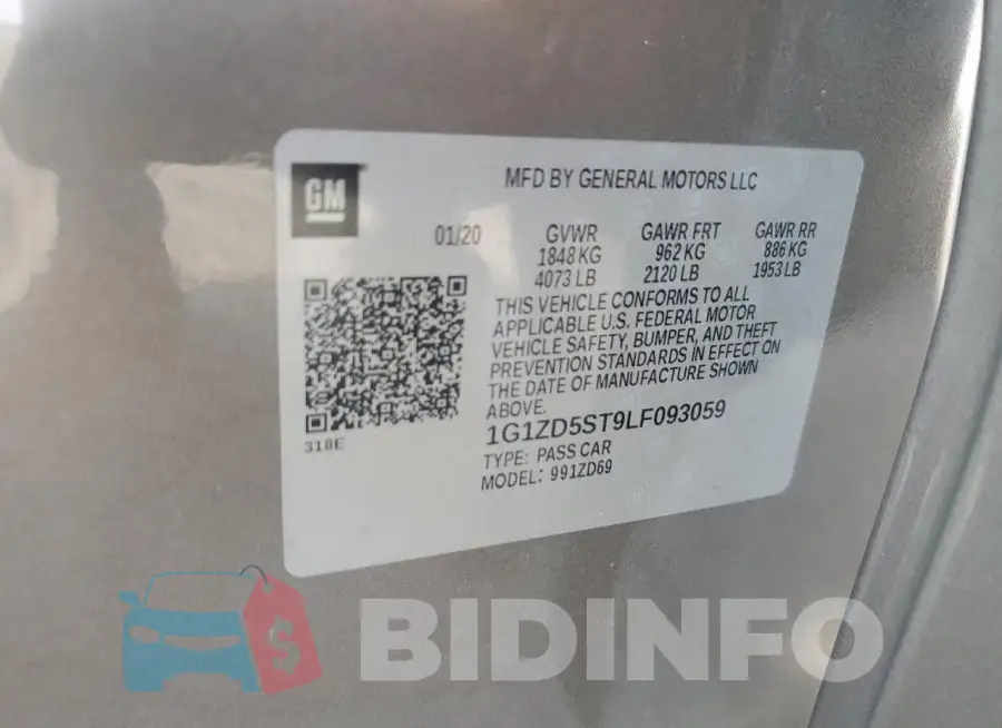 1G1ZD5ST9LF093059 Photo# 12