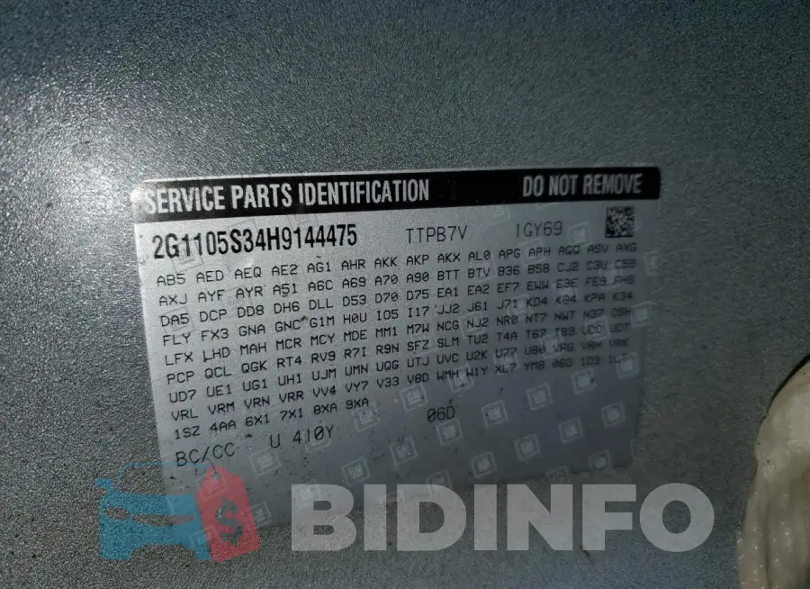 2G1105S34H9144475 Photo# 12