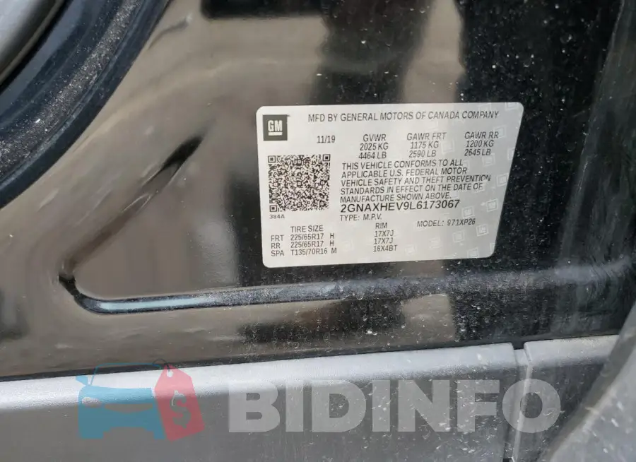 2GNAXHEV9L6173067 Photo# 12