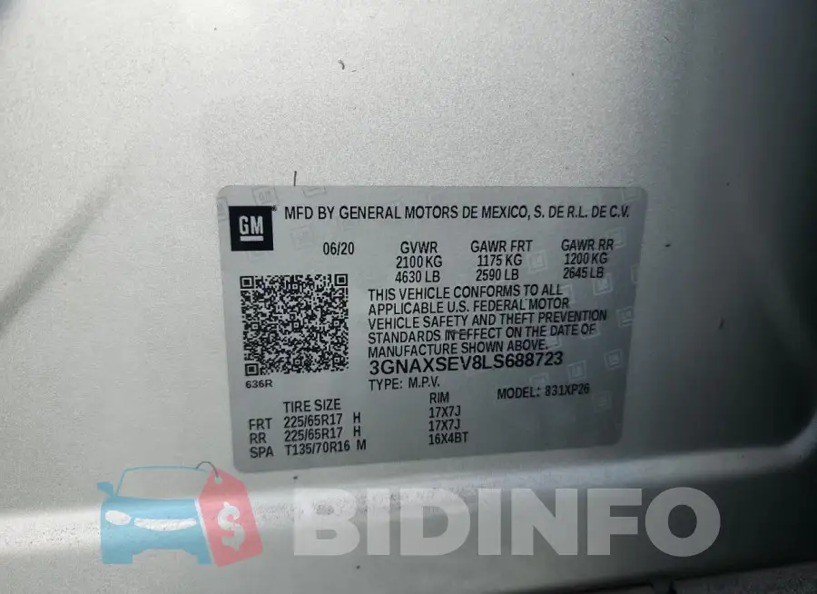 3GNAXSEV8LS688723 Photo# 13