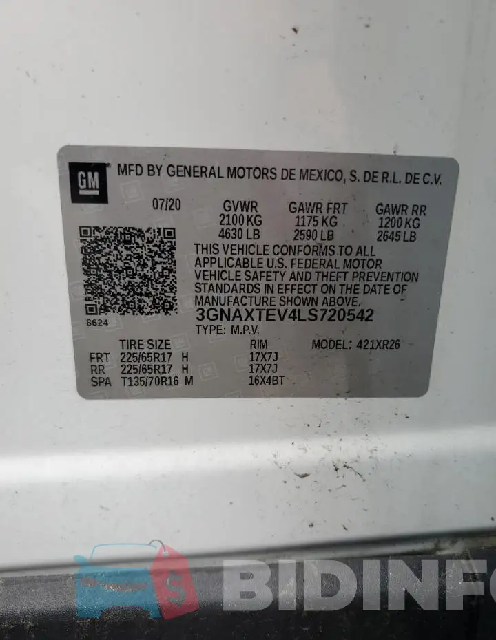 3GNAXTEV4LS720542 Photo# 12