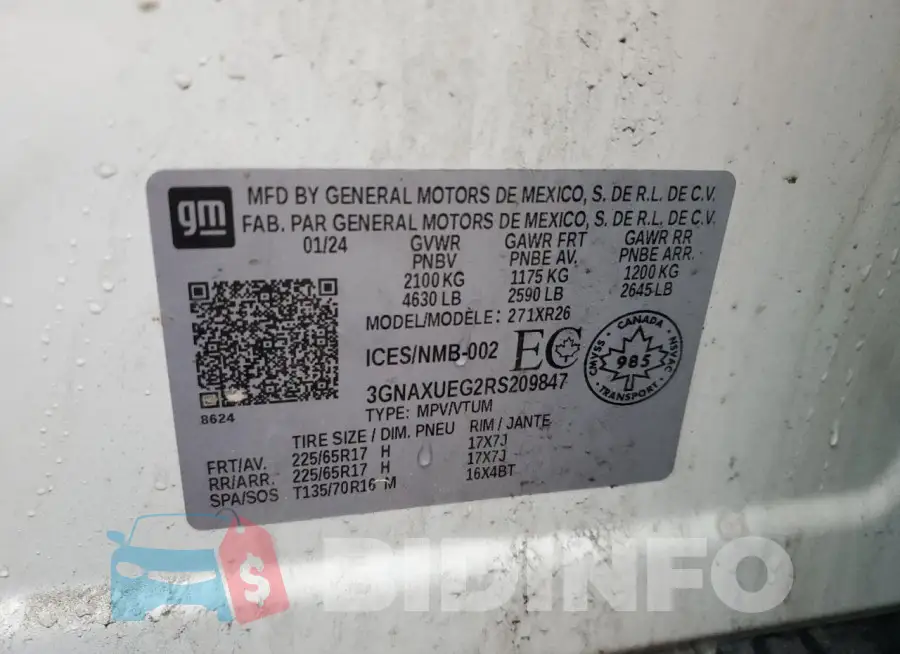 3GNAXUEG2RS209847 Photo# 13