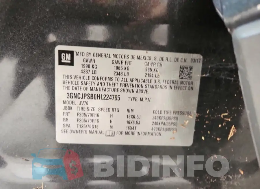 3GNCJPSB0HL224795 Photo# 14