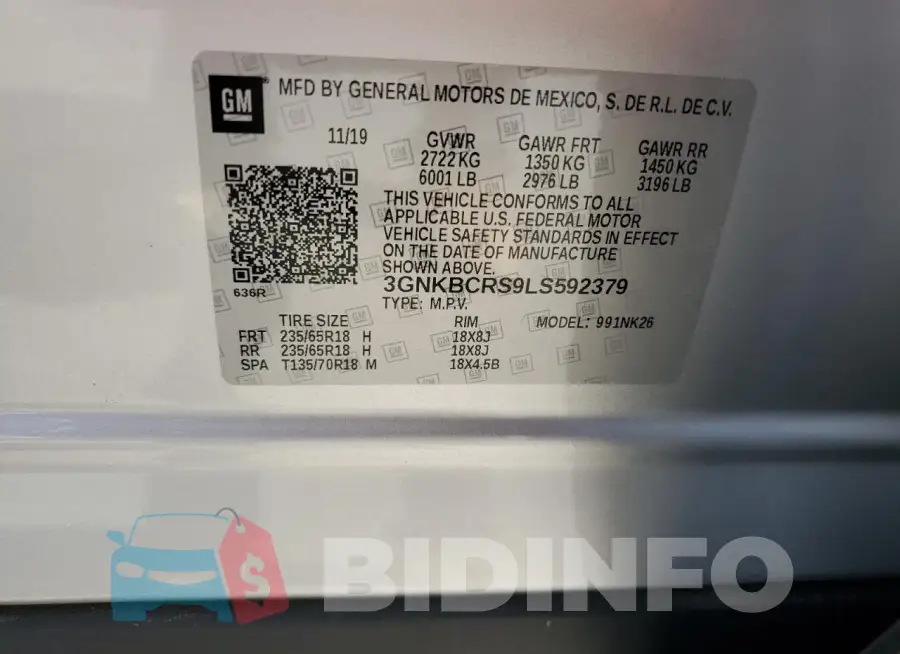 3GNKBCRS9LS592379 Photo# 13