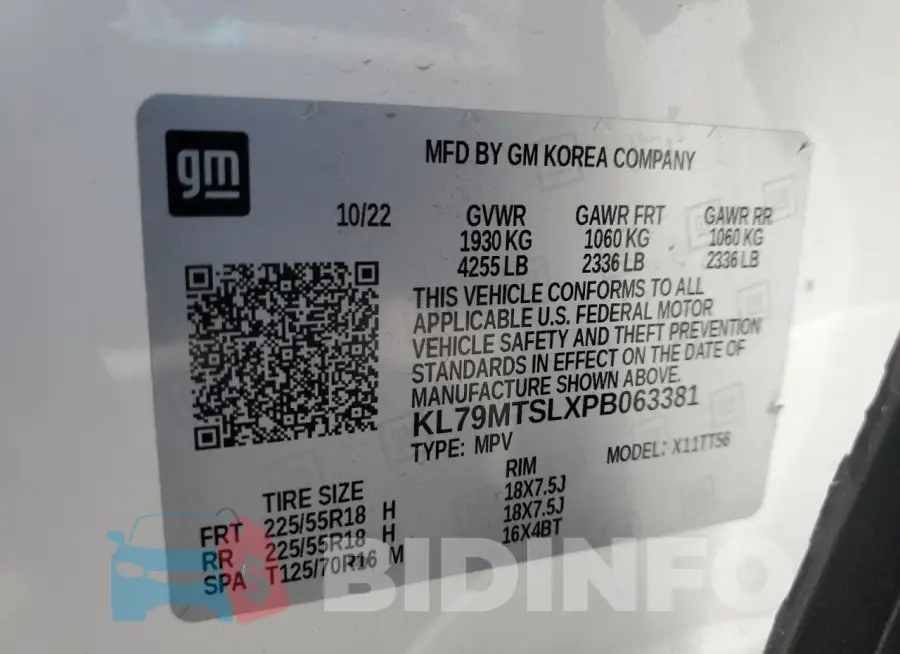 KL79MTSLXPB063381 Photo# 13