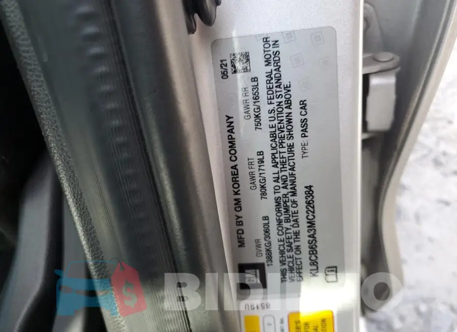 KL8CB6SA3MC226384 Photo# 13