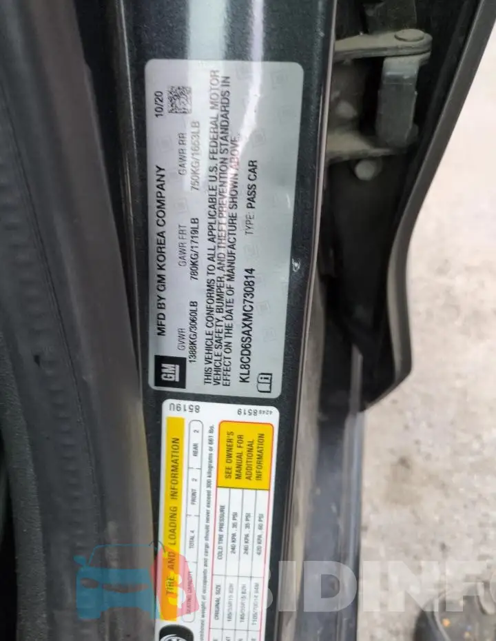 KL8CD6SAXMC730814 Photo# 12