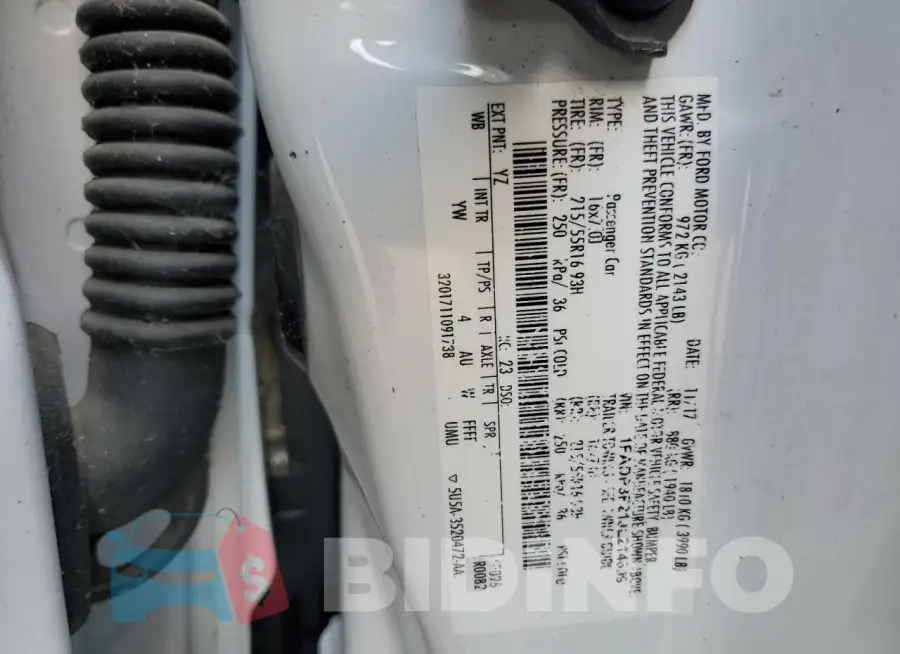 1FADP3F21JL214699 Photo# 12