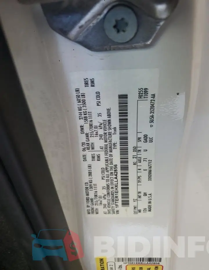 1FTER1EHXLLA42856 Photo# 12