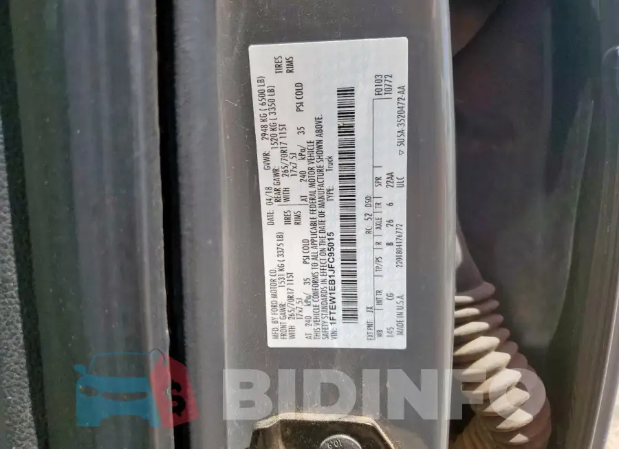 1FTEW1EB1JFC95015 Photo# 12